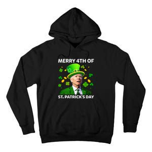 Funny Joe Biden St Patricks Day Merry 4th Of St Patrick's Day Tall Hoodie