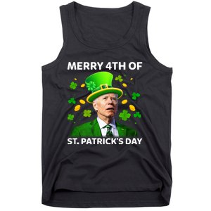 Funny Joe Biden St Patricks Day Merry 4th Of St Patrick's Day Tank Top