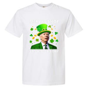 Funny Joe Biden St Patricks Day Merry 4th Of St Patrick's Day Garment-Dyed Heavyweight T-Shirt