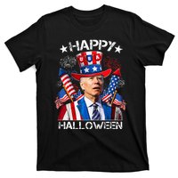 Funny Joe Biden 4th Of July Happy Halloween Firework T-Shirt