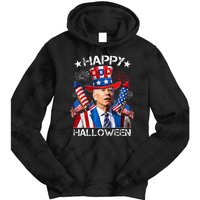 Funny Joe Biden 4th Of July Happy Halloween Firework Tie Dye Hoodie