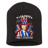 Funny Joe Biden 4th Of July Happy Halloween Firework Short Acrylic Beanie