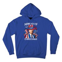 Funny Joe Biden Merry 4th Of Christmas 4th Of July Firework Hoodie