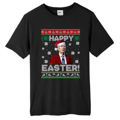 Funny Joe Biden Happy Easter Ugly Christmas Sweater Tall Fusion ChromaSoft Performance T-Shirt