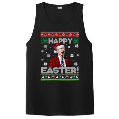 Funny Joe Biden Happy Easter Ugly Christmas Sweater PosiCharge Competitor Tank