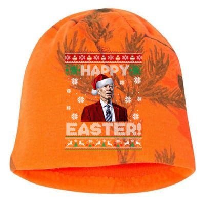 Funny Joe Biden Happy Easter Ugly Christmas Sweater Kati - Camo Knit Beanie