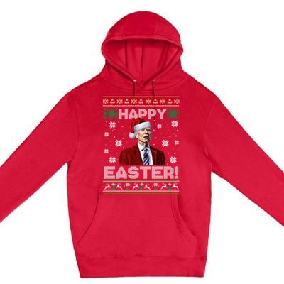 Funny Joe Biden Happy Easter Ugly Christmas Sweater Premium Pullover Hoodie