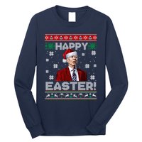 Funny Joe Biden Happy Easter Ugly Christmas Sweater Long Sleeve Shirt