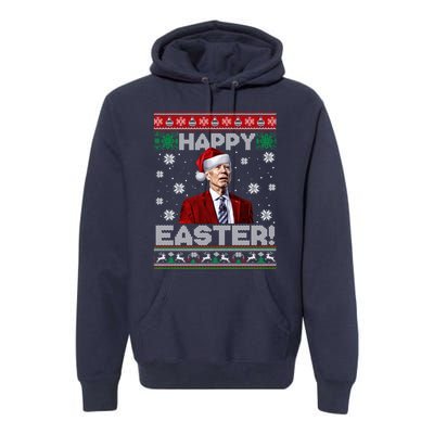 Funny Joe Biden Happy Easter Ugly Christmas Sweater Premium Hoodie