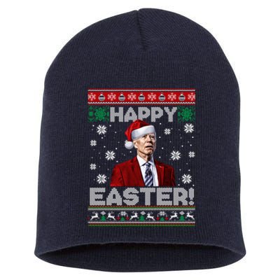 Funny Joe Biden Happy Easter Ugly Christmas Sweater Short Acrylic Beanie