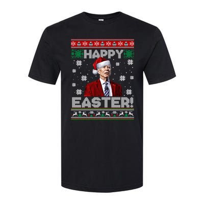 Funny Joe Biden Happy Easter Ugly Christmas Sweater Softstyle CVC T-Shirt