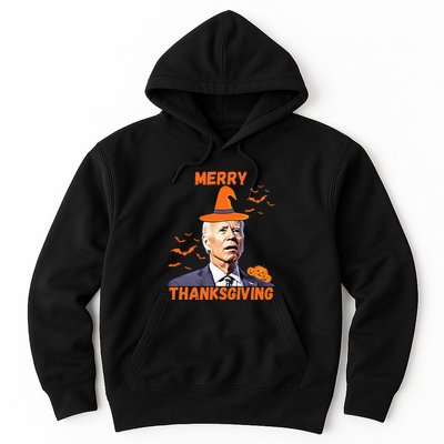 Funny Joe Biden Confused Merry Thanksgiving Happy Halloween Hoodie