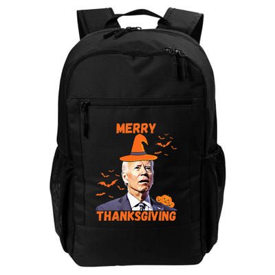 Funny Joe Biden Confused Merry Thanksgiving Happy Halloween Backpack