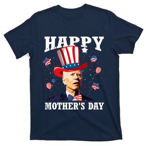 Funny Joe Biden Happy 4th Of July Confused Mother's Day T-Shirt