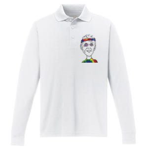 Funny Jay Bilas Bill Walton Black Gift Performance Long Sleeve Polo