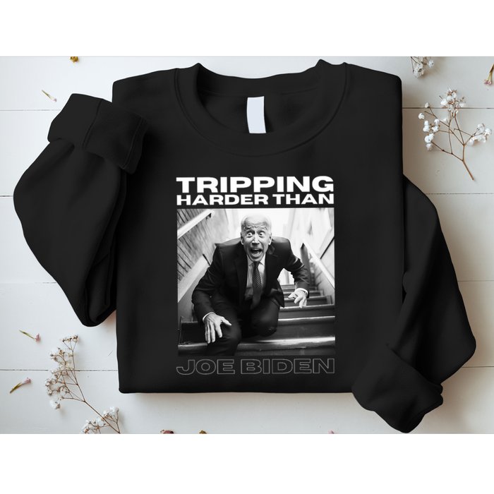 Funny Joe Biden Tripping Harder Than Joe Biden Sweatshirt