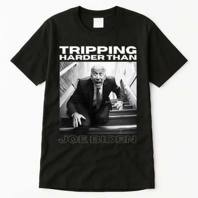 Funny Joe Biden Tripping Harder Than Joe Biden Tall T-Shirt