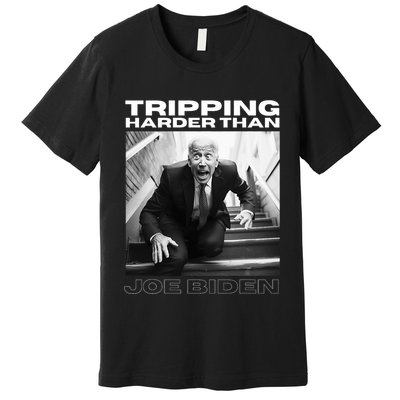 Funny Joe Biden Tripping Harder Than Joe Biden Premium T-Shirt