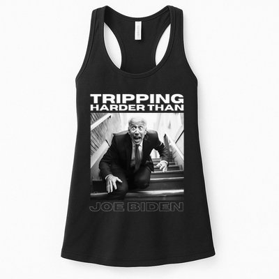 Funny Joe Biden Tripping Harder Than Joe Biden Womens Tank Top