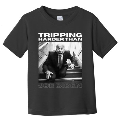 Funny Joe Biden Tripping Harder Than Joe Biden Toddler T-Shirt