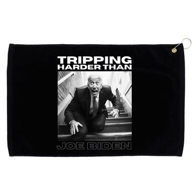 Funny Joe Biden Tripping Harder Than Joe Biden Grommeted Golf Towel