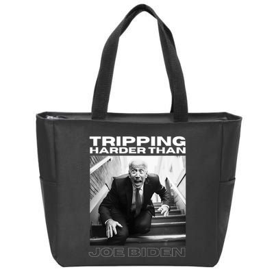 Funny Joe Biden Tripping Harder Than Joe Biden Zip Tote Bag