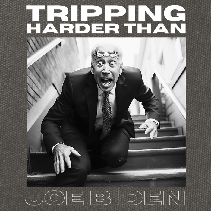 Funny Joe Biden Tripping Harder Than Joe Biden Cotton Canvas Backpack