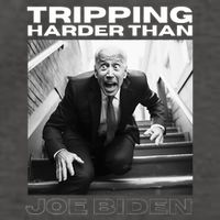 Funny Joe Biden Tripping Harder Than Joe Biden Vector Backpack