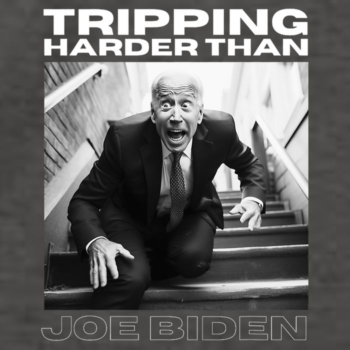 Funny Joe Biden Tripping Harder Than Joe Biden Vector Backpack