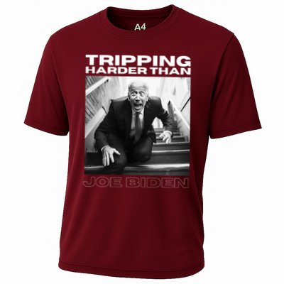 Funny Joe Biden Tripping Harder Than Joe Biden Performance Shirt
