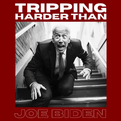 Funny Joe Biden Tripping Harder Than Joe Biden T-Shirt