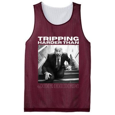 Funny Joe Biden Tripping Harder Than Joe Biden Mesh Reversible Basketball Jersey Tank
