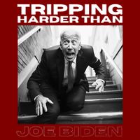 Funny Joe Biden Tripping Harder Than Joe Biden Youth Performance Sprint T-Shirt