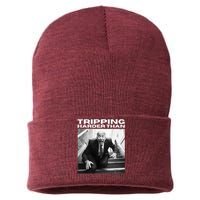 Funny Joe Biden Tripping Harder Than Joe Biden Sustainable Knit Beanie