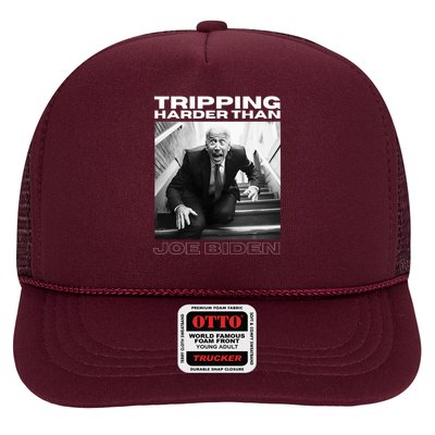 Funny Joe Biden Tripping Harder Than Joe Biden Trucker Hat