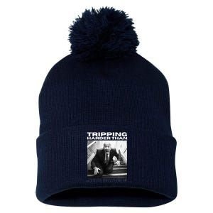 Funny Joe Biden Tripping Harder Than Joe Biden Pom Pom 12in Knit Beanie