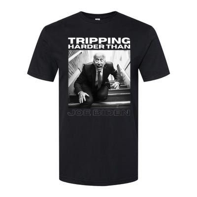 Funny Joe Biden Tripping Harder Than Joe Biden Softstyle® CVC T-Shirt