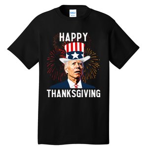 Funny Joe Biden Thanksgiving For Fourth Of July Tall T-Shirt