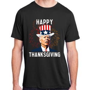 Funny Joe Biden Thanksgiving For Fourth Of July Adult ChromaSoft Performance T-Shirt