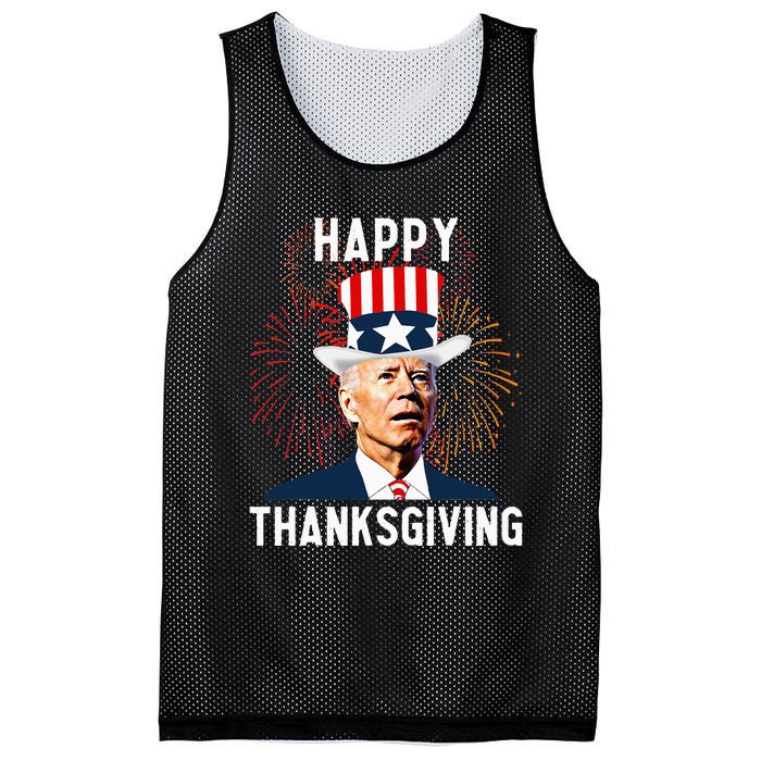 Funny Joe Biden Thanksgiving For Fourth Of July Mesh Reversible Basketball Jersey Tank