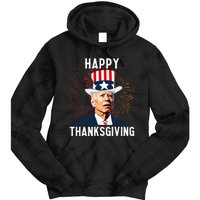 Funny Joe Biden Thanksgiving For Fourth Of July Tie Dye Hoodie