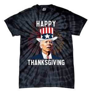 Funny Joe Biden Thanksgiving For Fourth Of July Tie-Dye T-Shirt