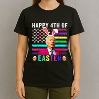 Funny Joe Biden Confused Merry 4th Of Easter Day T-Shirt