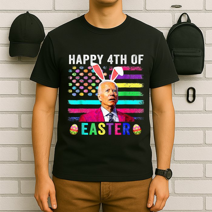 Funny Joe Biden Confused Merry 4th Of Easter Day T-Shirt