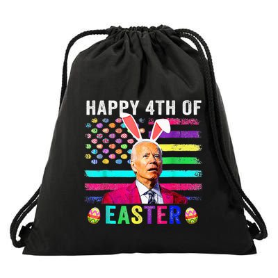 Funny Joe Biden Confused Merry 4th Of Easter Day Drawstring Bag