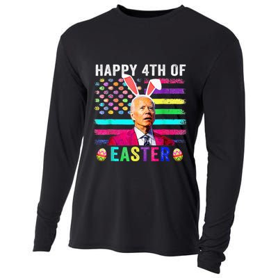 Funny Joe Biden Confused Merry 4th Of Easter Day Cooling Performance Long Sleeve Crew