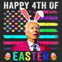 Funny Joe Biden Confused Merry 4th Of Easter Day Trucker Hat