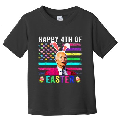 Funny Joe Biden Confused Merry 4th Of Easter Day Toddler T-Shirt