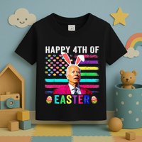 Funny Joe Biden Confused Merry 4th Of Easter Day Toddler T-Shirt
