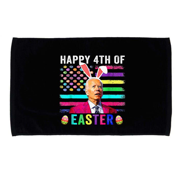 Funny Joe Biden Confused Merry 4th Of Easter Day Microfiber Hand Towel